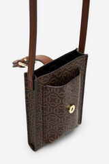 Cortefiel Portamóvil estampado Estampado marrón