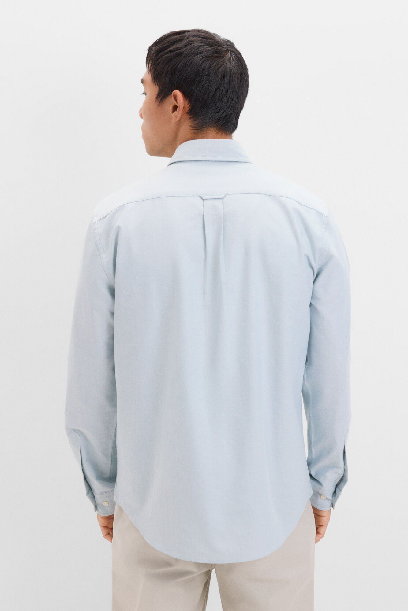 Cortefiel Camisa oxford liso Kaki