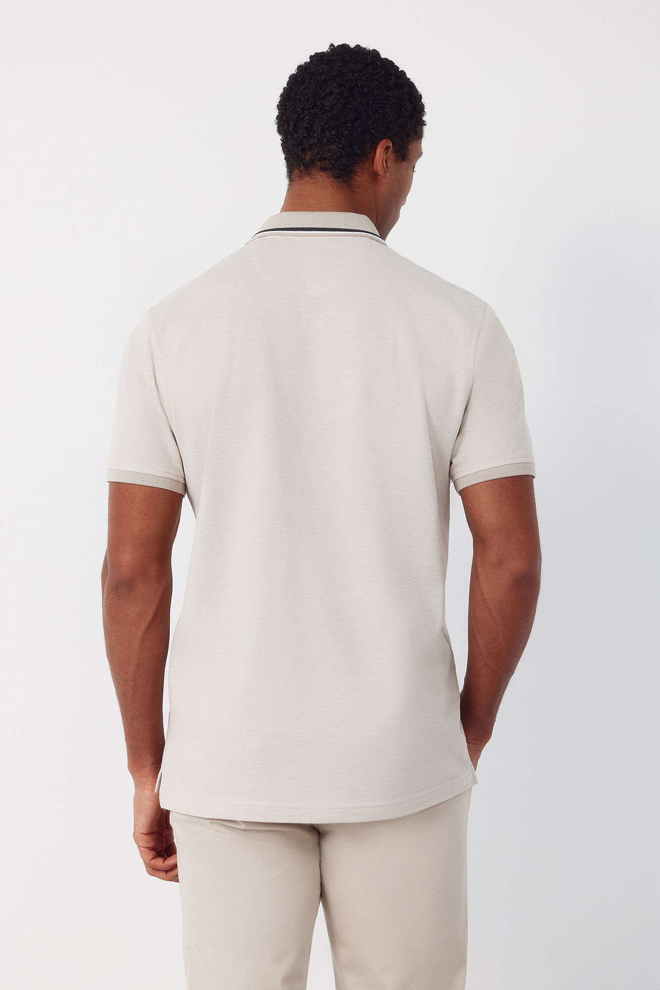 Cortefiel Polo oxford Beige