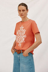 Cortefiel Playera estampado posicional Multicolor