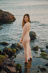 Slowlove Vestido punto Arena