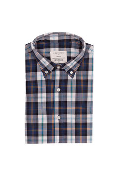 Cortefiel Camisa cuadros fácil plancha Azul