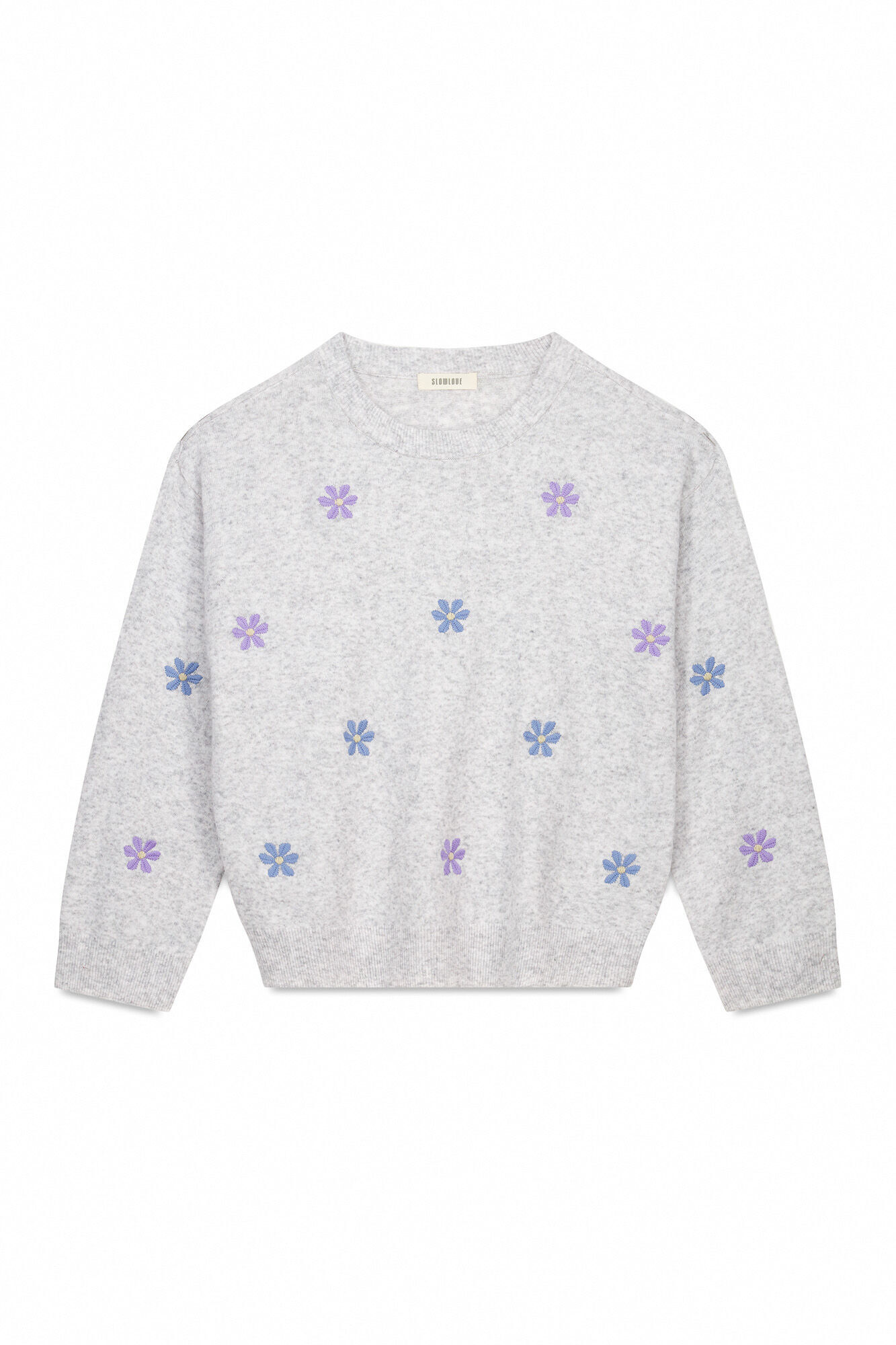 Slowlove Jersey bordados Gris