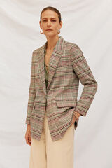 Cortefiel Blazer cuadros Granate