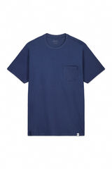 Cortefiel Playera básica bolsillo Azul oscuro