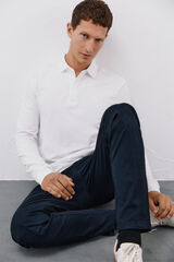 Cortefiel Polo regular fit Blanco