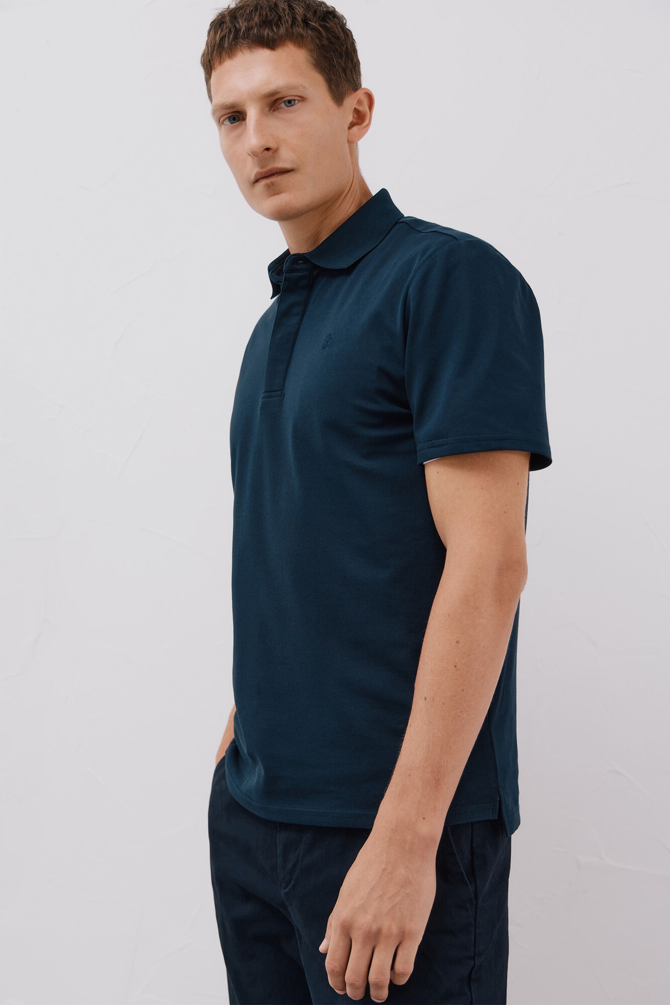 Cortefiel Polo regular fit Azul marino