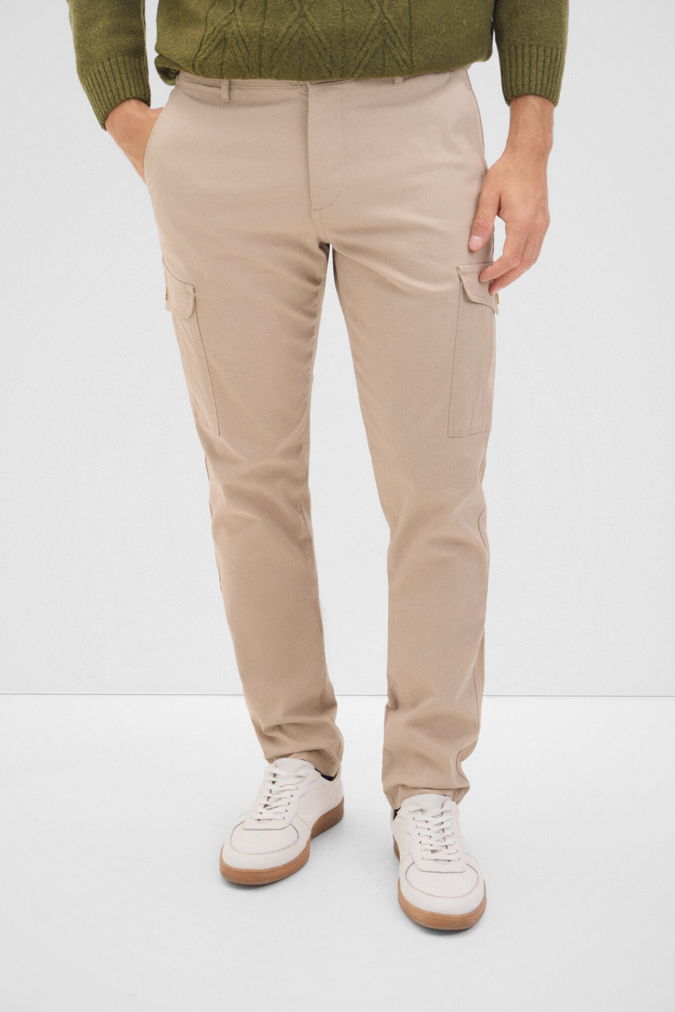 Cortefiel Pantal&oacute;n cargo Beige