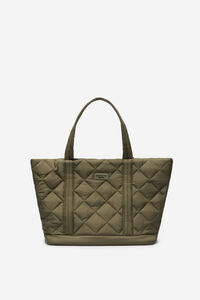Cortefiel Bolsa shopper de nylon con logo gris