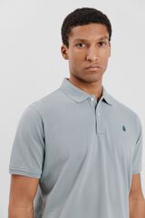 Cortefiel Polo básico piqué Azul