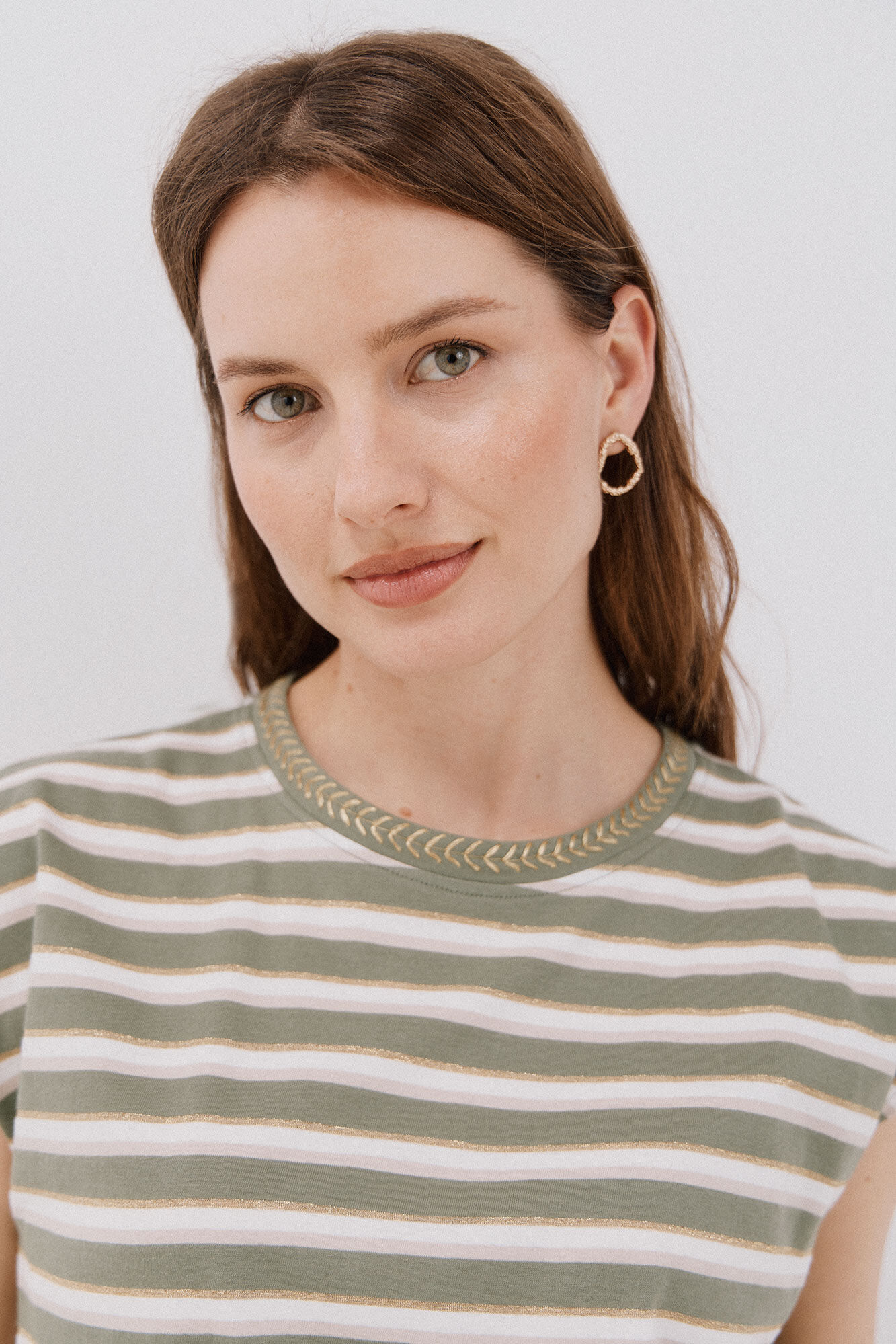 Cortefiel Playera escote pico