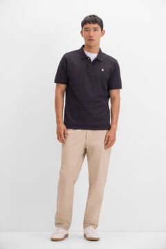Cortefiel Polo básico Negro