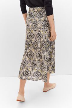 Cortefiel Falda larga estampada Multicolor