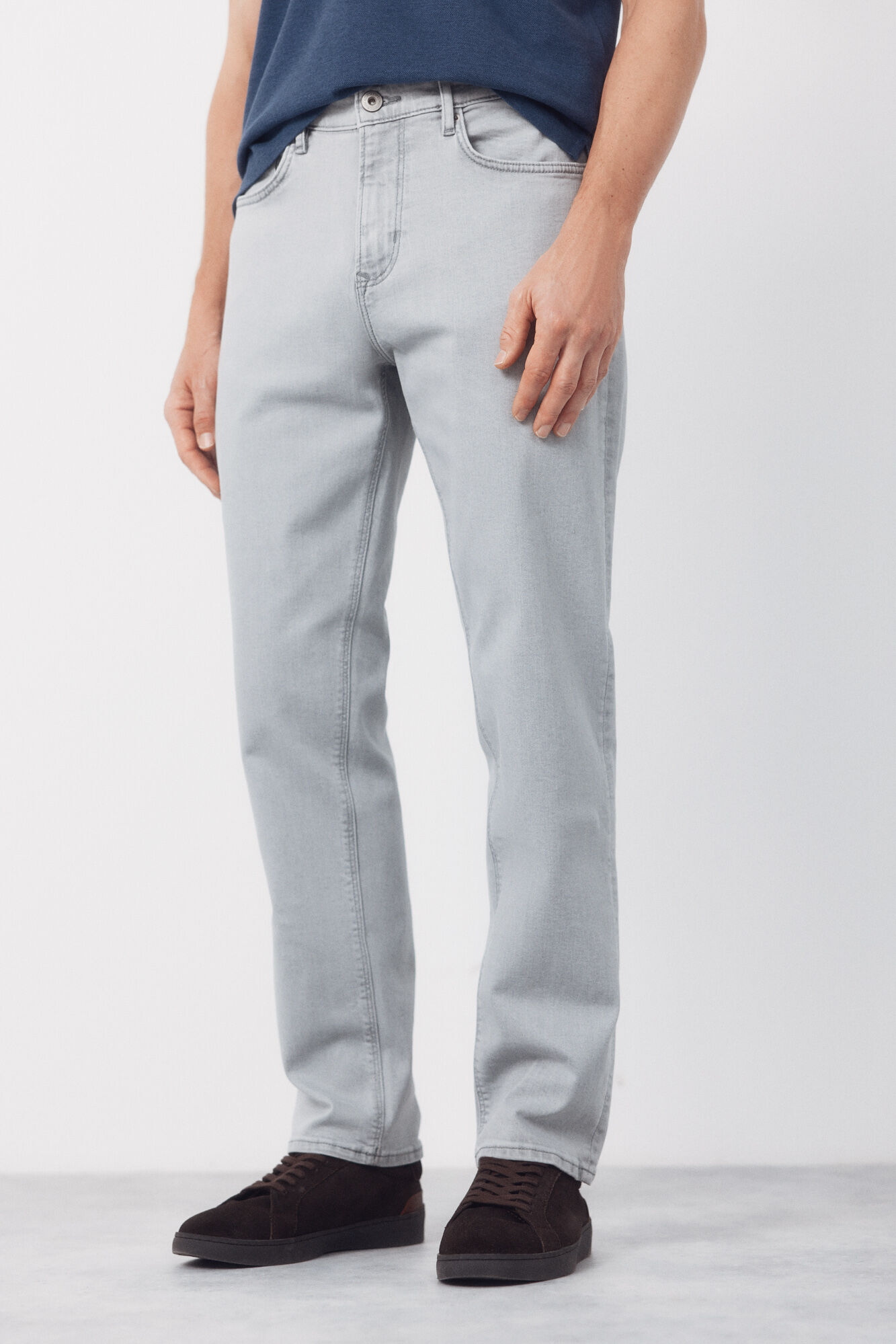 Cortefiel Pantal&oacute;n vaquero regular fit Gris