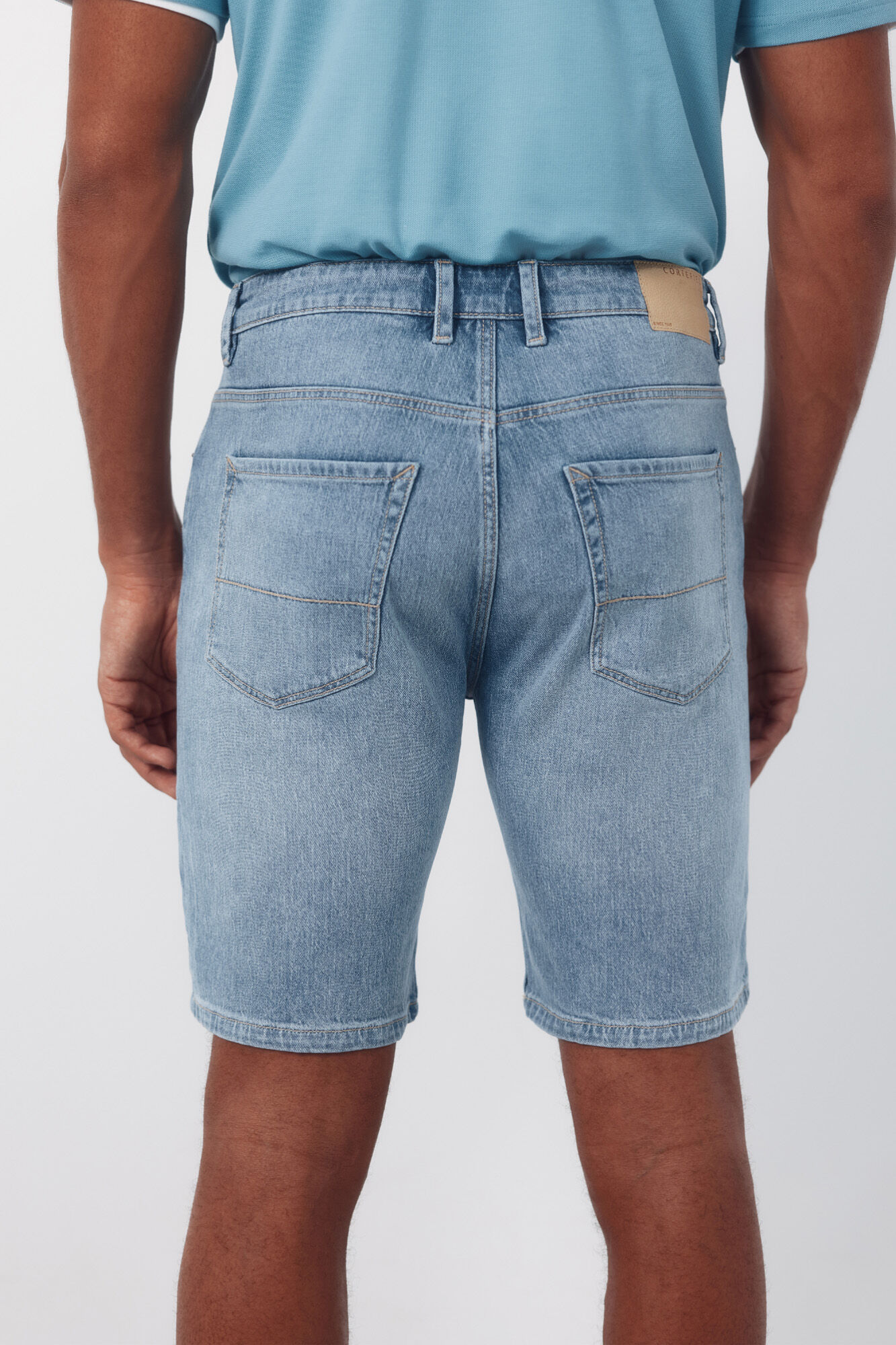Cortefiel Bermuda denim regular Azul
