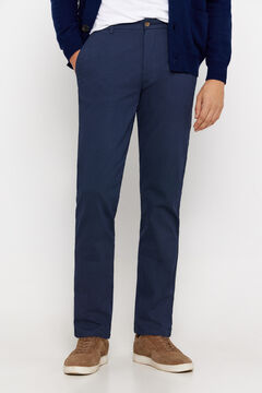 Cortefiel Pantalón chino estampado regular fit Azul marino