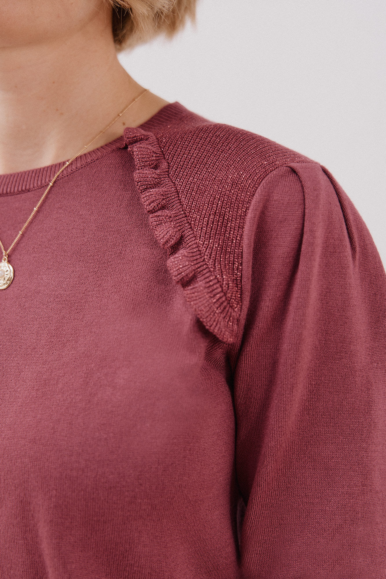 Cortefiel Su&eacute;ter combinado con hilo metalizado