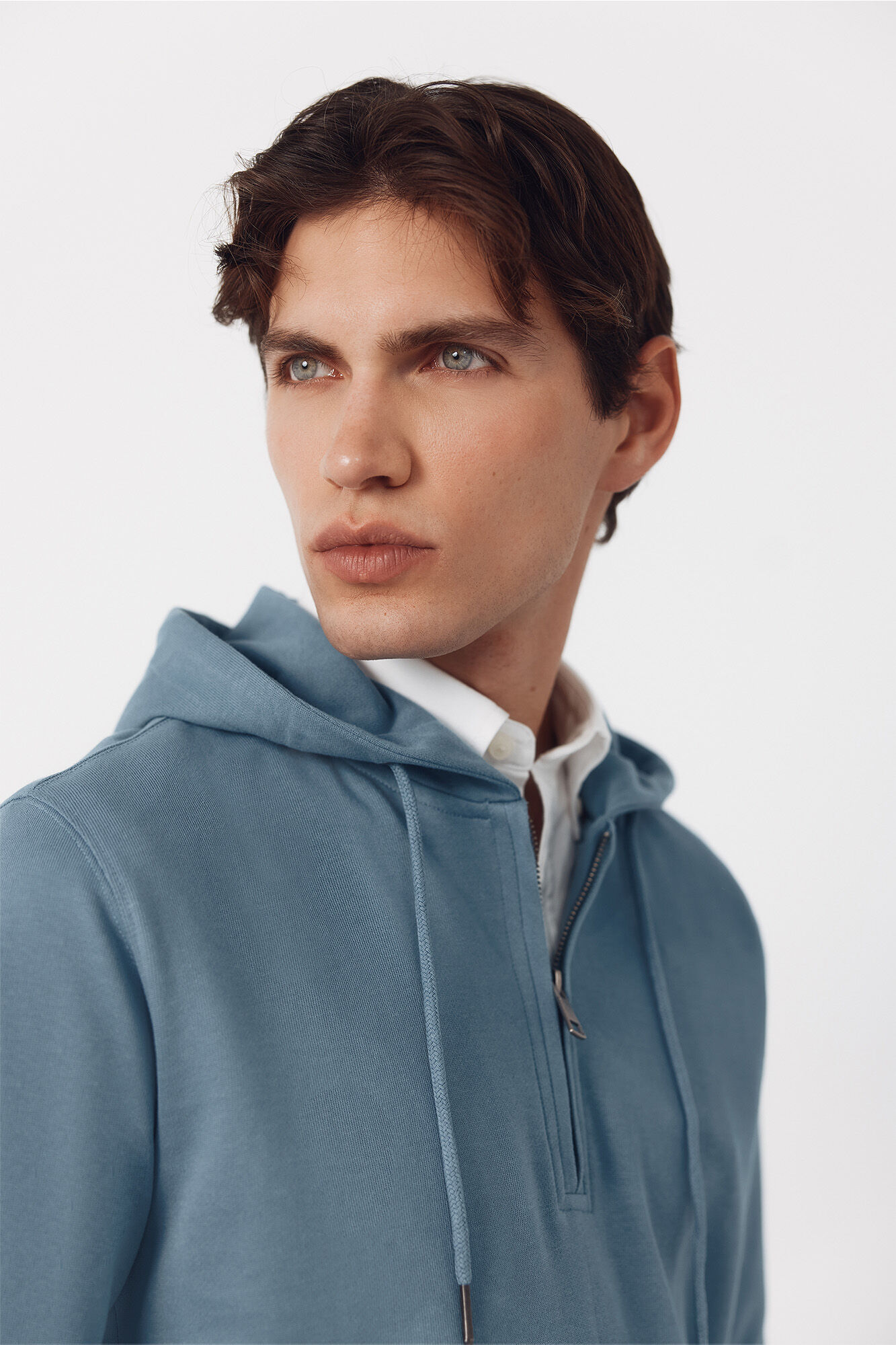 Cortefiel Sudadera con capucha Azul