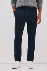 Cortefiel Pantalón chino print slim Azul oscuro