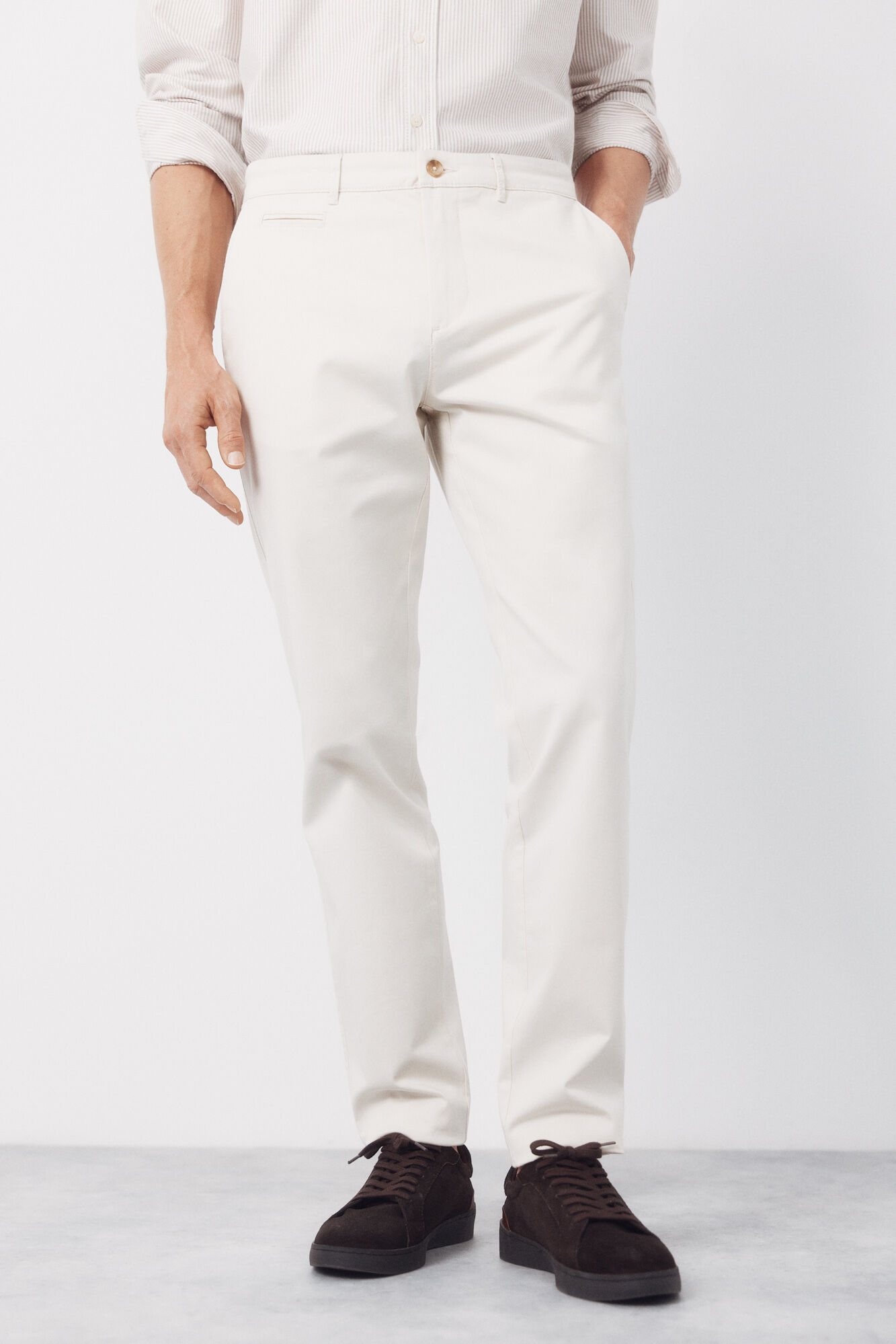 Cortefiel Pantal&oacute;n chino ligero slim fit