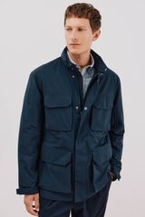 Cortefiel Chaqueta técnica 4 bolsillos Azul marino