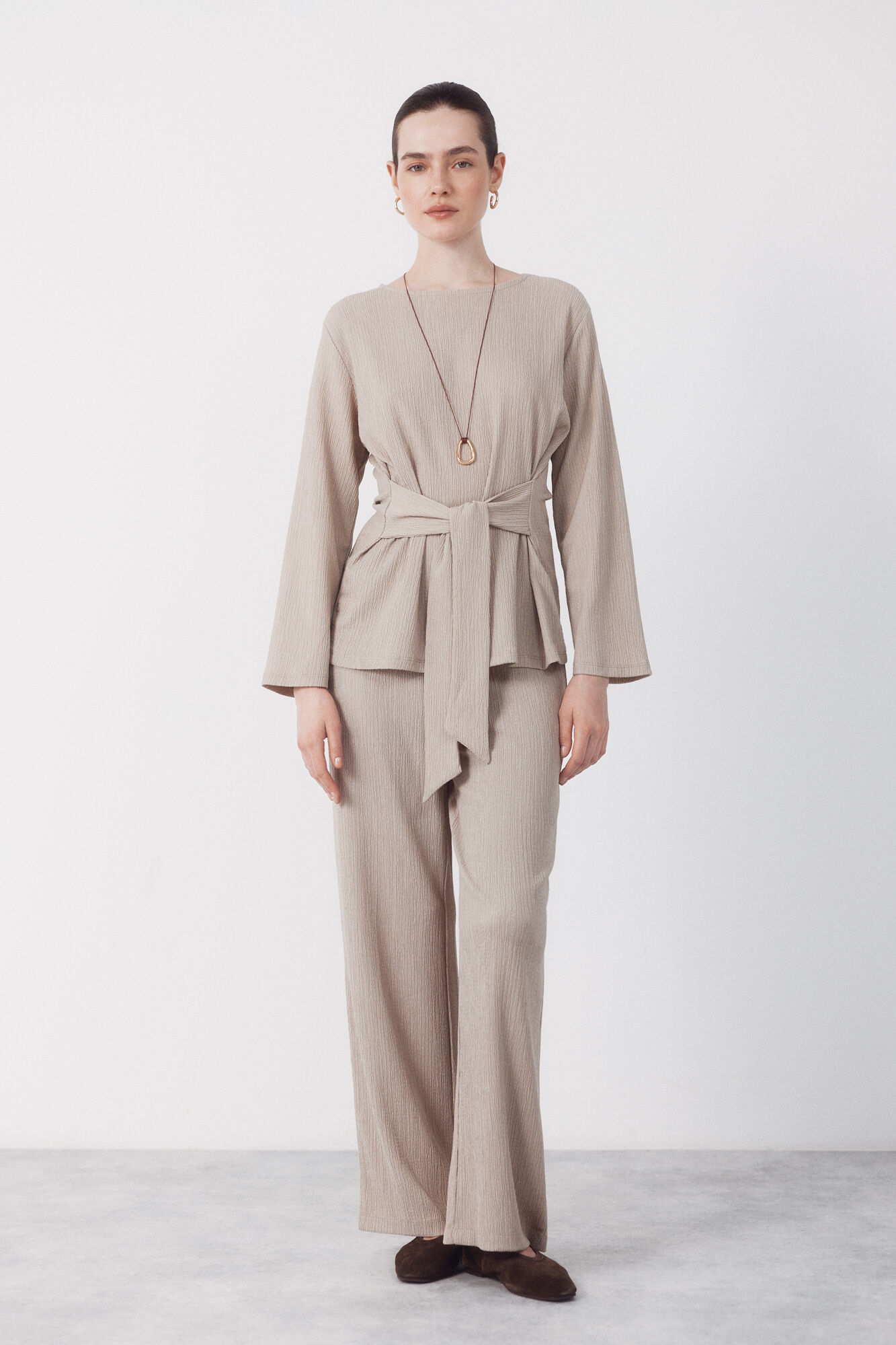 Cortefiel Pantal&oacute;n de tejido Beige