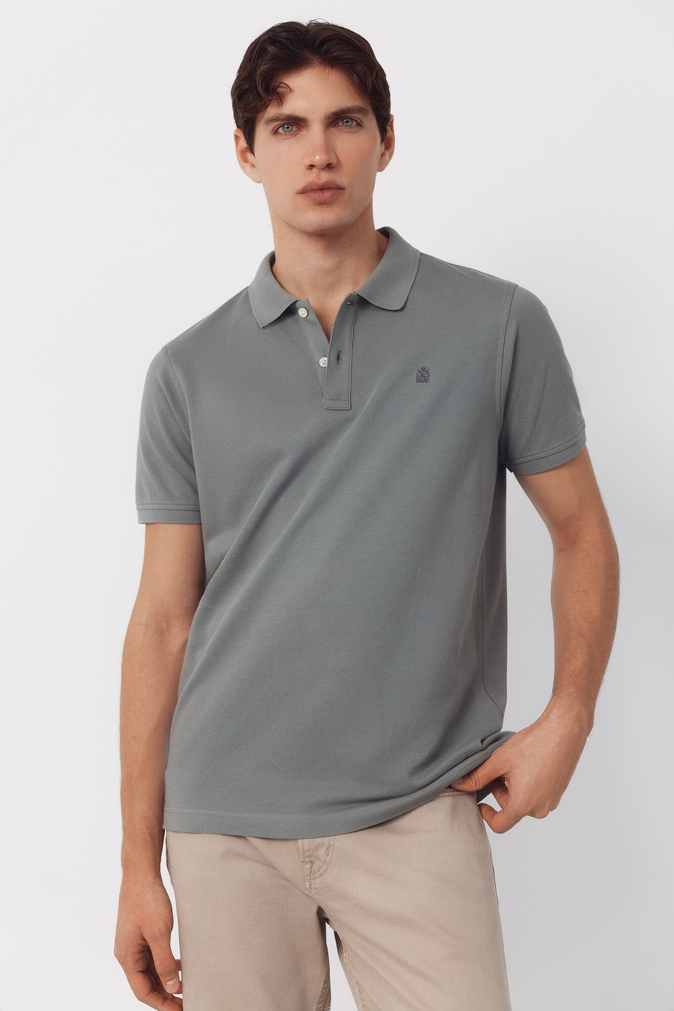 Cortefiel Polo b&aacute;sico piqu&eacute; slim