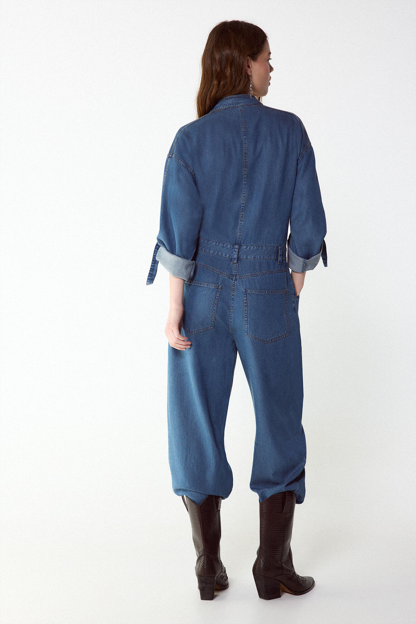 Slowlove Jumpsuit de mezclilla cargo Azul oscuro