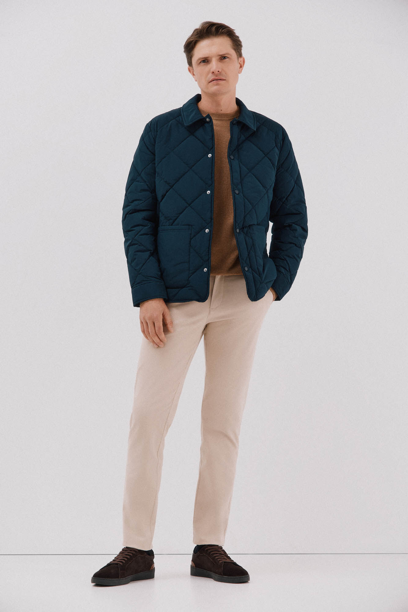 Cortefiel Sobrecamisa acolchada Azul marino