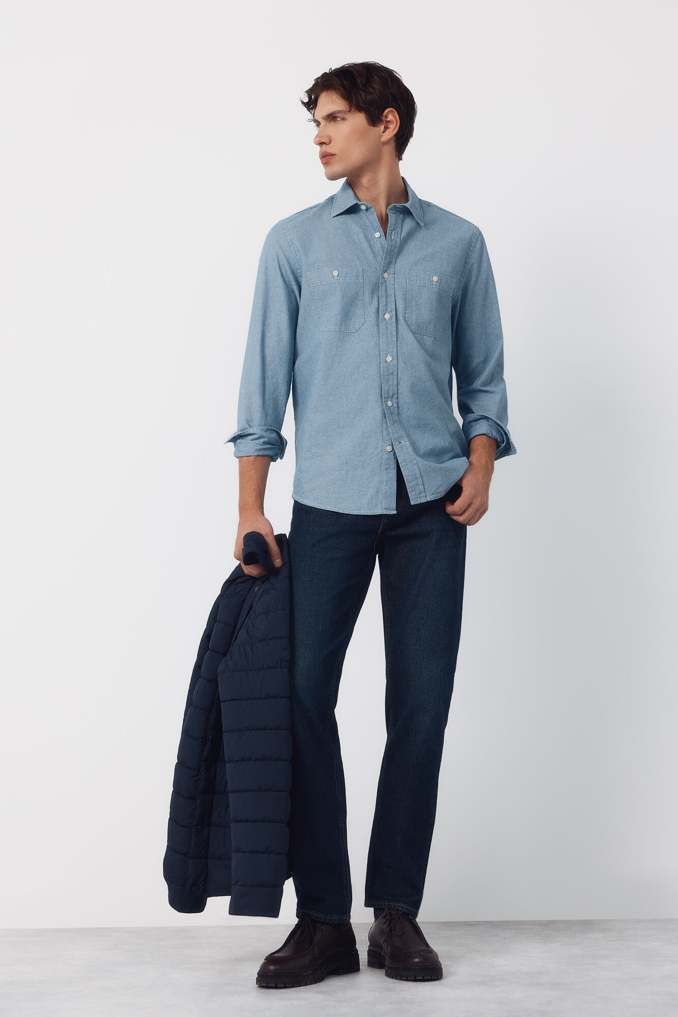 Cortefiel Pantal&oacute;n vaquero regular fit Azul marino