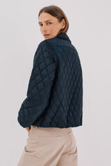 Cortefiel Anorak acolchado botones Azul marino