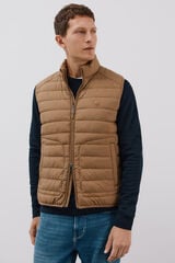 Cortefiel Chaleco acolchado ultralight Beige