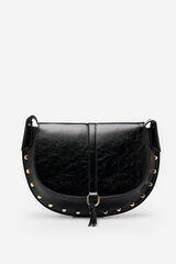 Cortefiel Bandolera solapa tacahs Negro