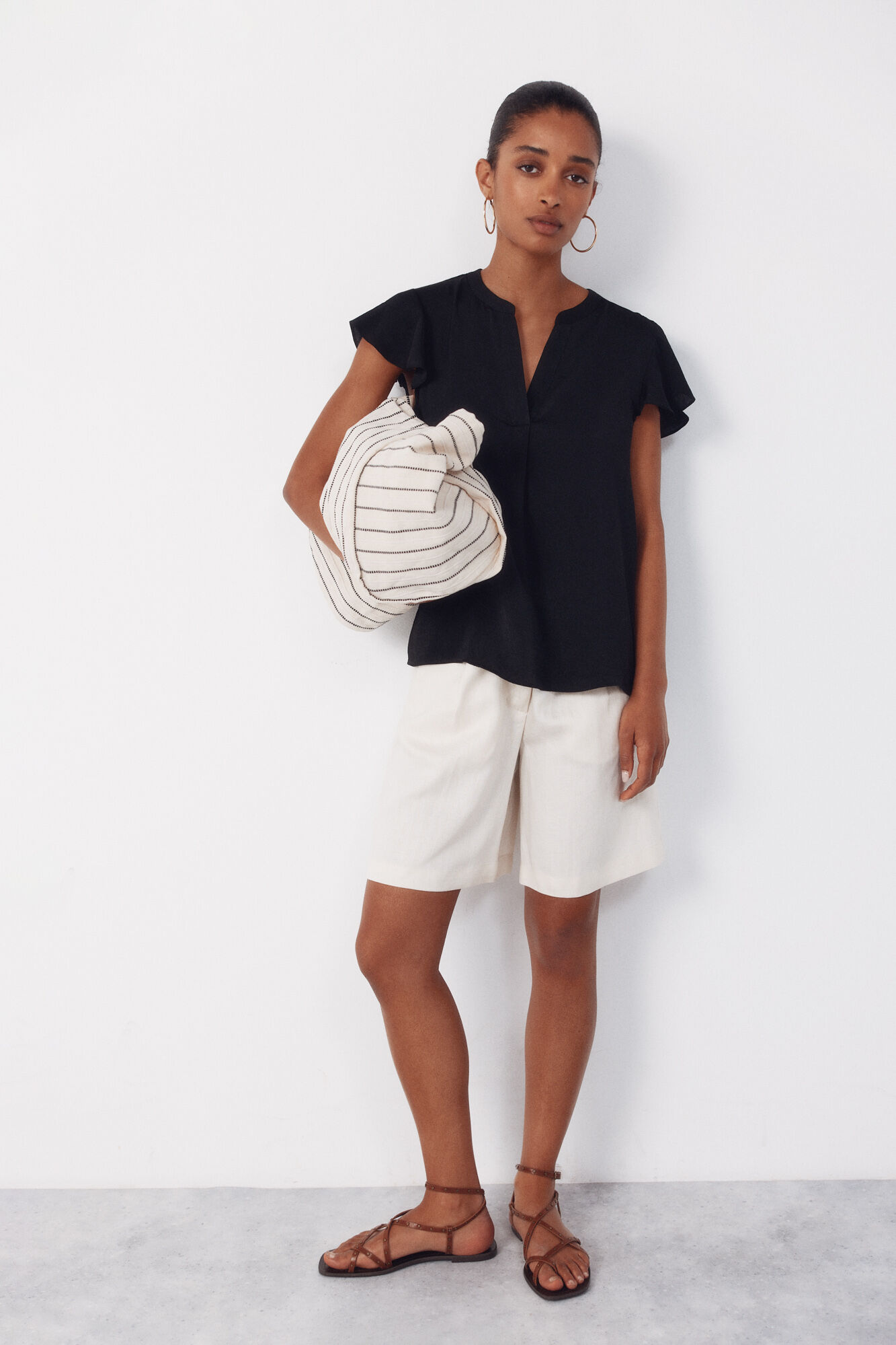 Cortefiel Bolso rayas