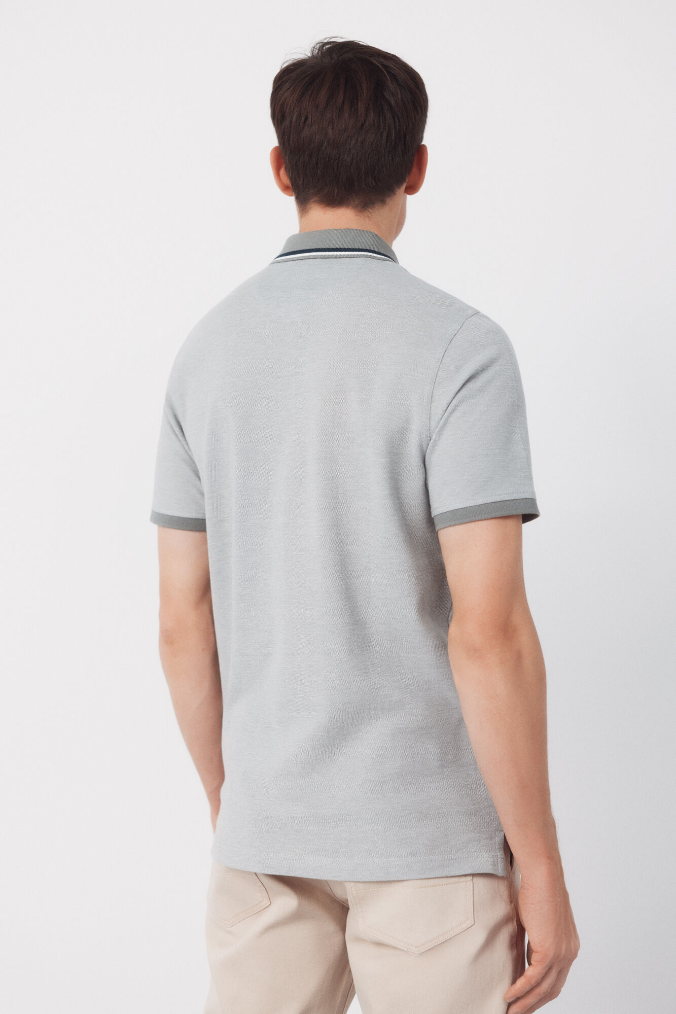 Cortefiel Polo oxford Gris