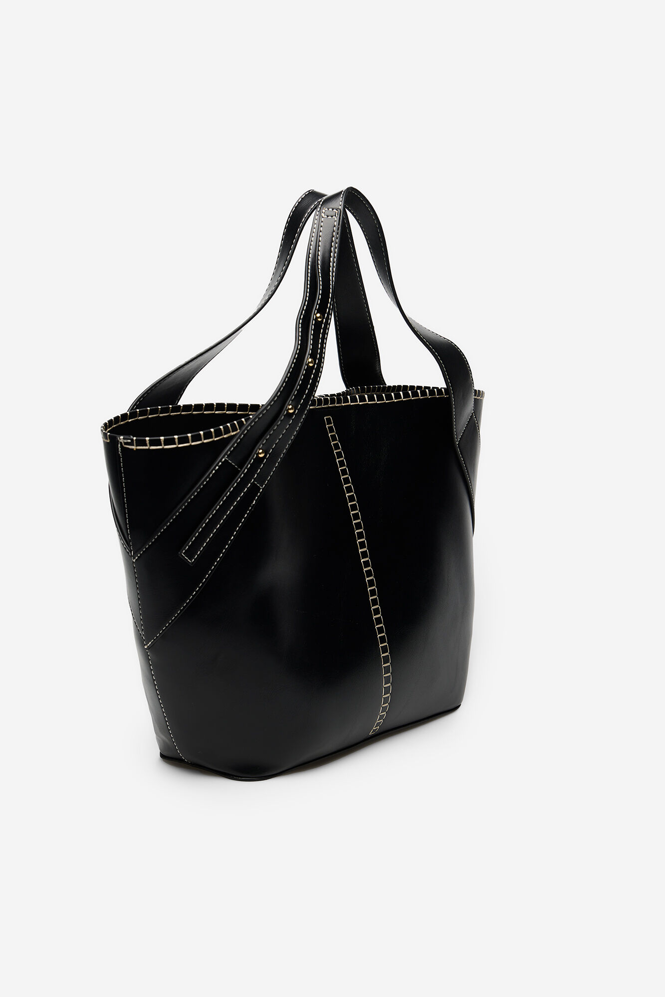 Cortefiel Capazo pespuntes Negro