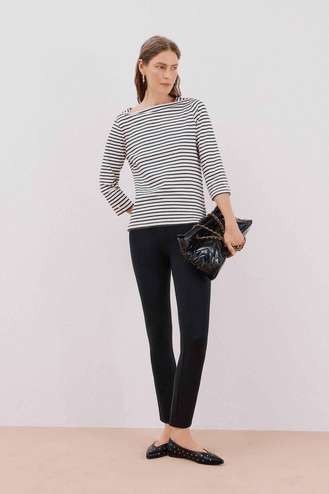 Cortefiel Playera b&aacute;sica barco Estampado blanco