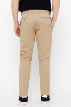 Cortefiel Pantalón chino ligero slim fit Beige