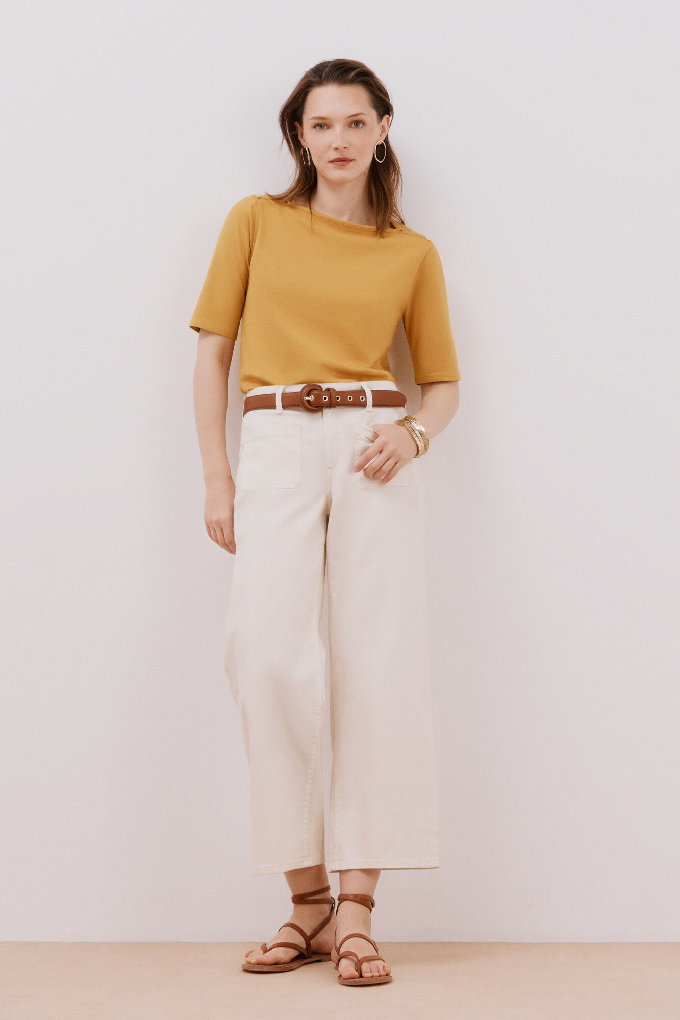 Cortefiel Playera b&aacute;sica escote barco