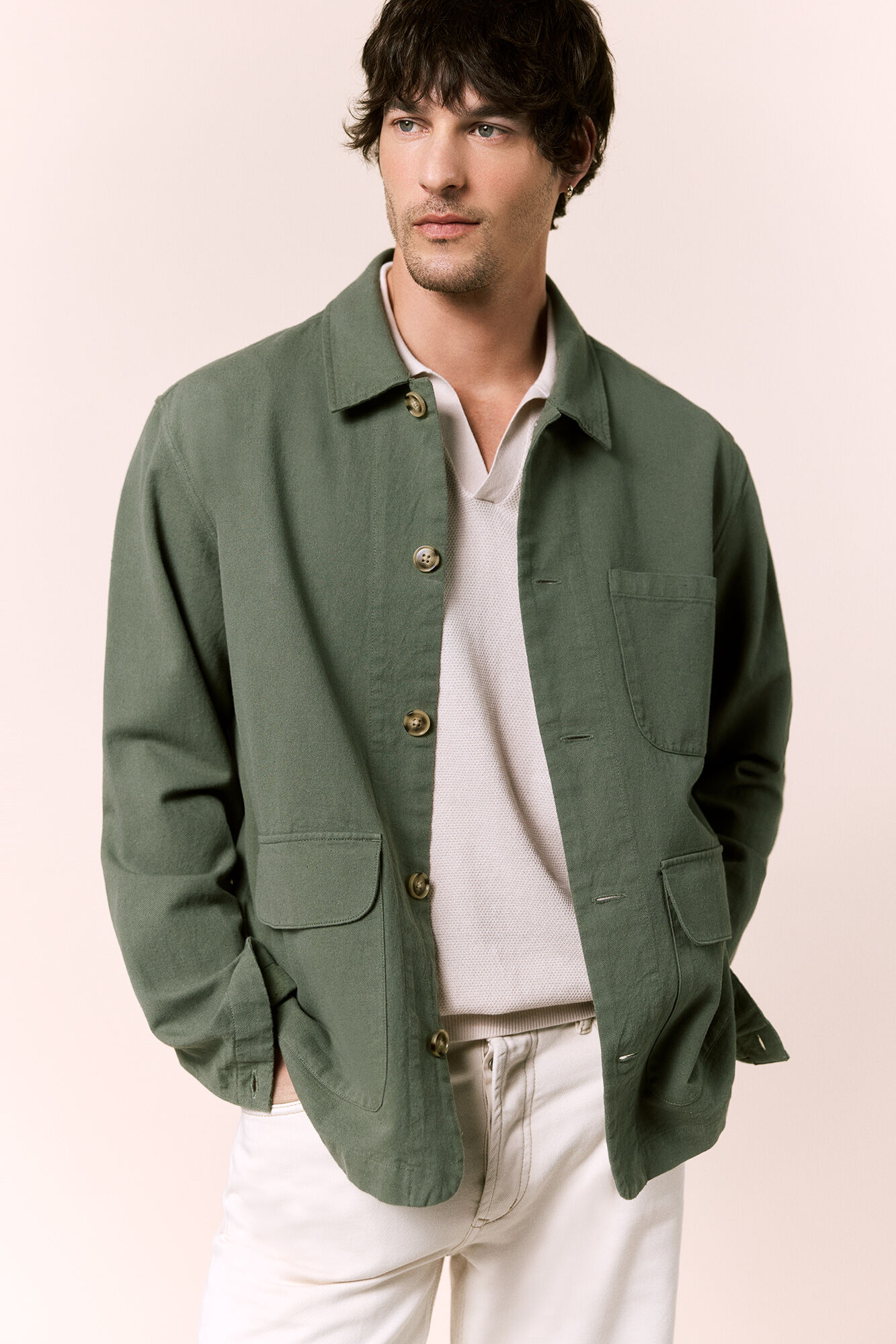 OOTO Sobrecamisa algod&oacute;n lino