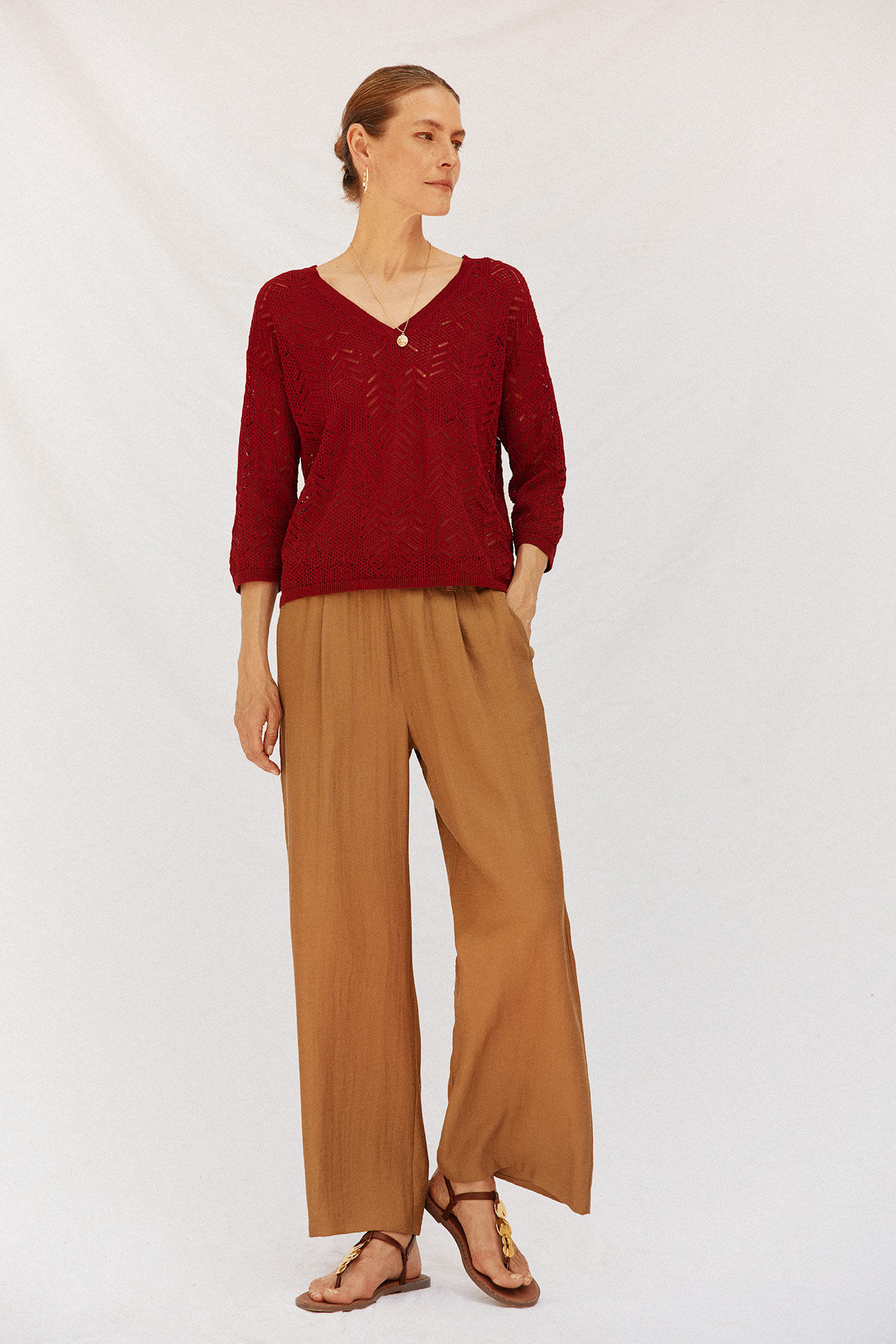 Cortefiel Su&eacute;ter calados l&uacute;rex