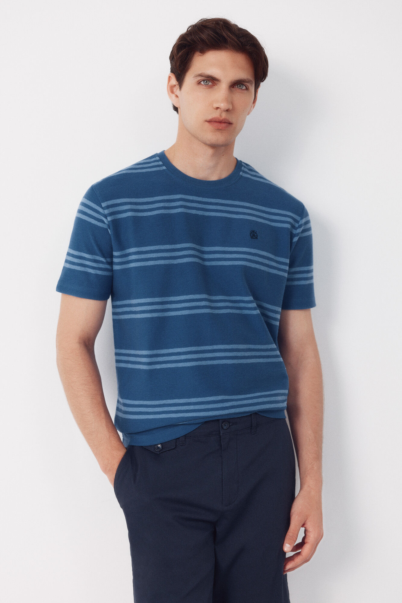 Cortefiel Camiseta de rayas estructura