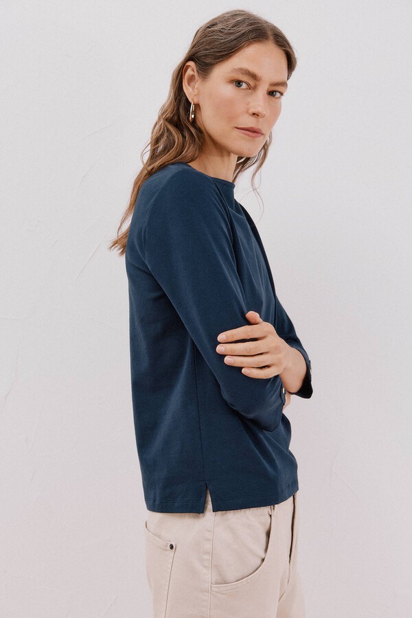 Cortefiel Playera básica barco Azul marino