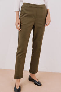 Cortefiel Pantal&oacute;n recto con el&aacute;stico en la espalda