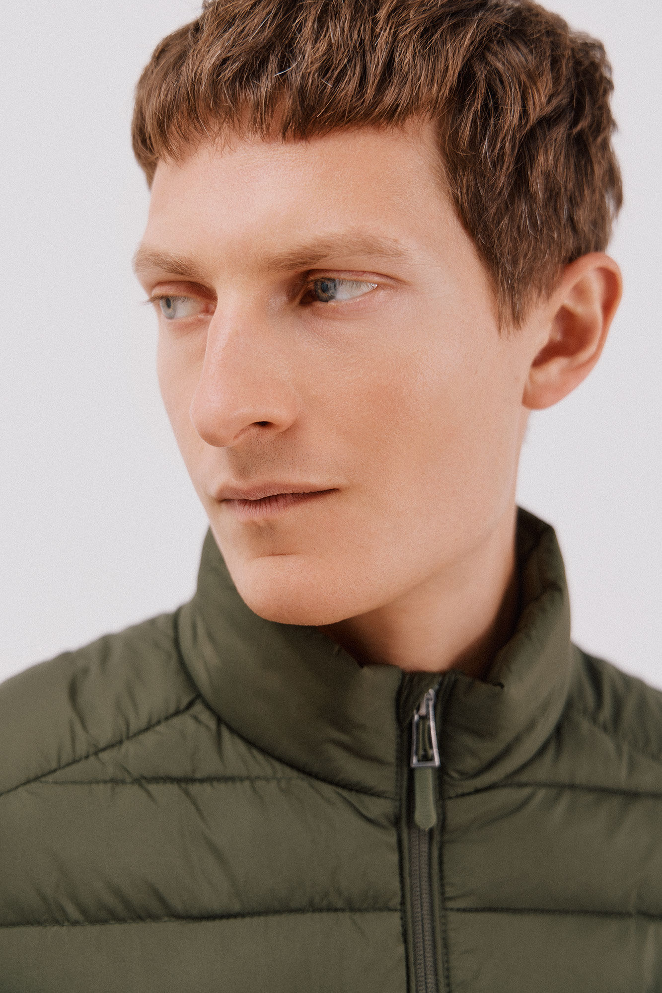 Cortefiel Chamarra acolchada ultralight Kaki