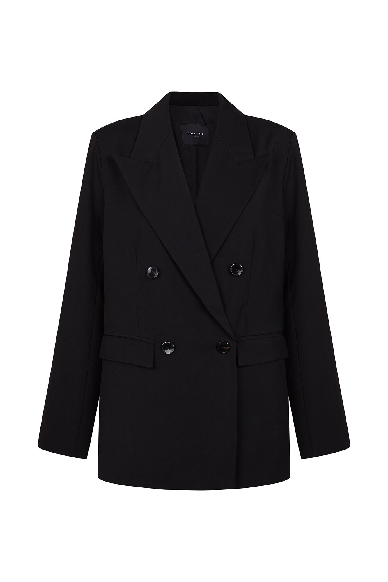 Cortefiel Blazer negro Negro