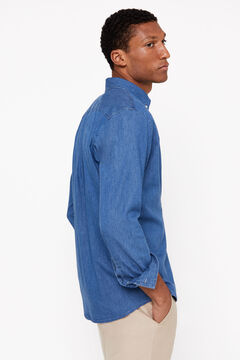 Cortefiel Camisa denim Azul