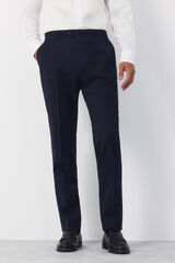 Cortefiel Pantal&oacute;n de traje liso COOLMAX&reg; Azul marino