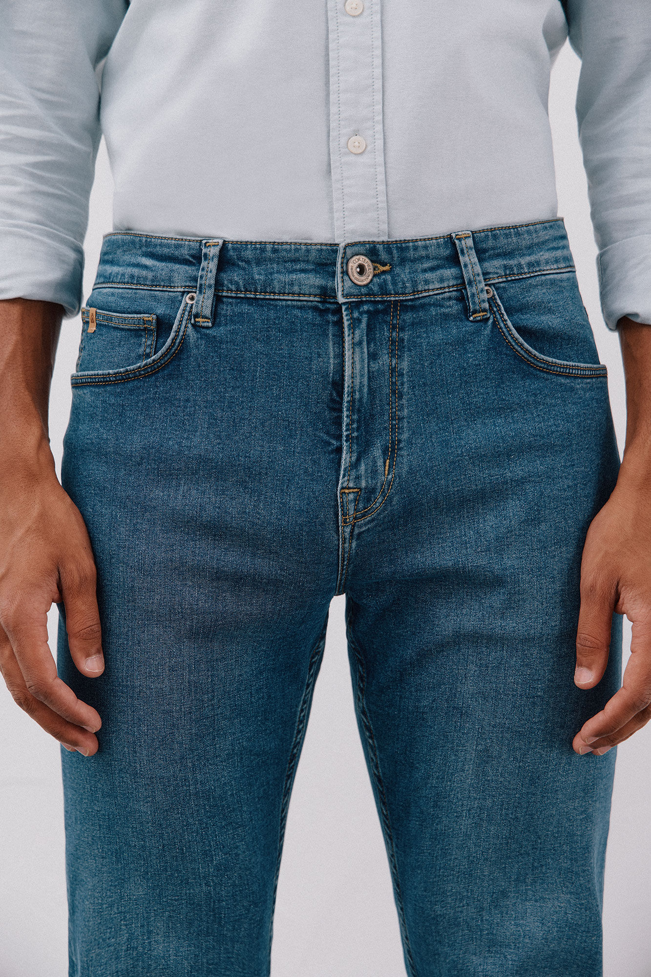 Cortefiel Pantal&oacute;n denim slim fit Azul