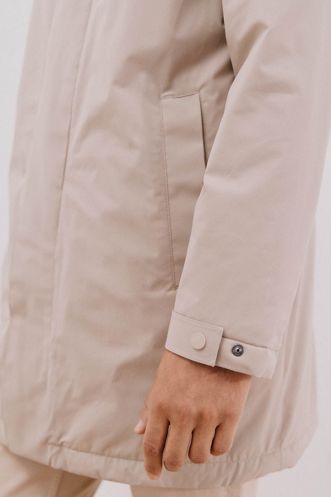 Cortefiel Gabardina t&eacute;cnica Beige